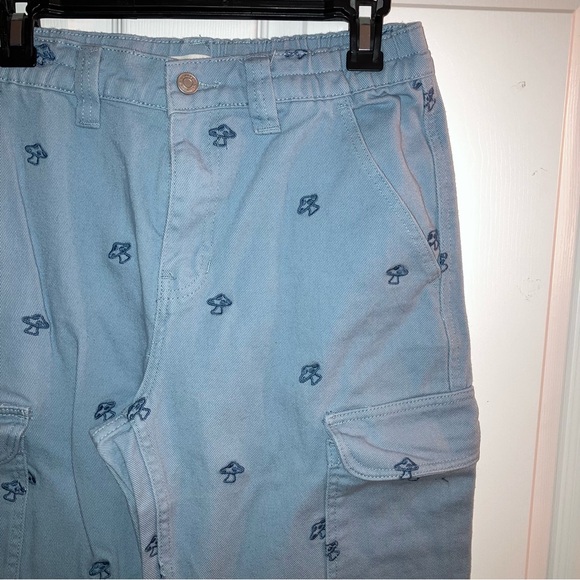 Pacsun Mushroom-Embroidered Baggy Cargo Pants - Picture 5 of 9